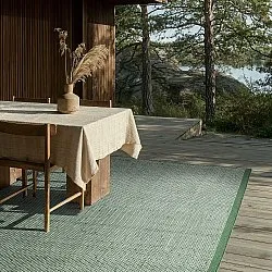 Koberec Indoor/Outdoor - Coastal Wool Look (zelená/bílá)