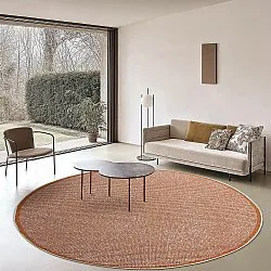 Kulatý koberec - Tromsø (oranžová)