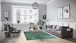 Wiltonský koberec - Palazzo (tyrkysový)