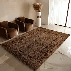 Shaggy koberce - Aline Natural Cotton Shaggy (hnědá)