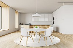 Kulatý koberec - Hamilton (bílá)