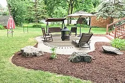 Kulatý koberec - Indoor/Outdoor Athena (béžová)