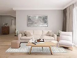 Shaggy Indoor/Outdoor - Kendall (cream/šedá)