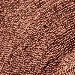 Kulatý jutový koberec - Amasia (kaštan)