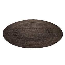 Kulatý jutový koberec - Amasia (tmavě taupe)