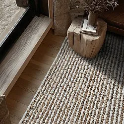 Jutový koberec - Bally Jute/wool Bubble (příroda/bílá)