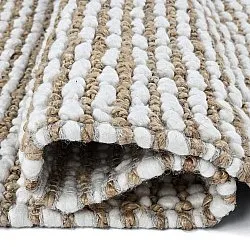 Jutový koberec - Bally Jute/wool Bubble (příroda/bílá)