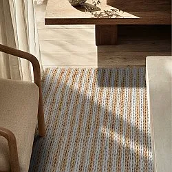 Jutový koberec - Howrah Braided Jute (příroda/bílá)