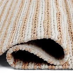Jutový koberec - Howrah Braided Jute (příroda/bílá)