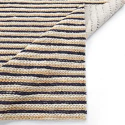 Jutový koberec - Howrah Braided Jute (přírodní/bílá/černá)