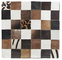 Polštář z kravské kůže (povlak na polštář) 45 x 45 cm
