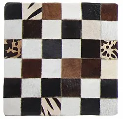 Polštář z kravské kůže (povlak na polštář) 45 x 45 cm