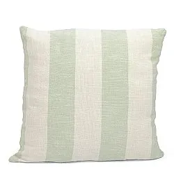 Povlak na polštář - Kora stripe cotton cushion cover (krémová/světle zelená)