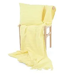 Povlak na polštář - Nalani cotton cushion cover (světle žlutá)