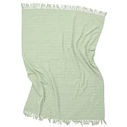 Deky - Nalani cotton throw (světle zelená)