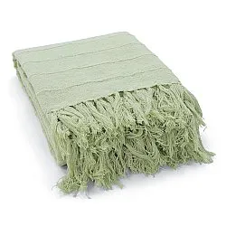 Deky - Nalani cotton throw (světle zelená)