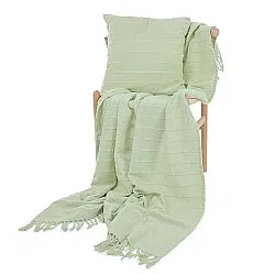 Deky - Nalani cotton throw (světle zelená)