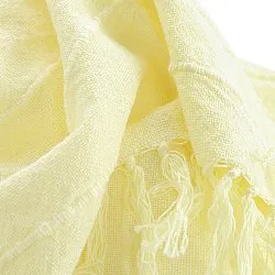 Deky - Nalani cotton throw (světle žlutá)