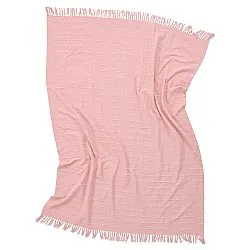 Deky - Nalani cotton throw (růžový)