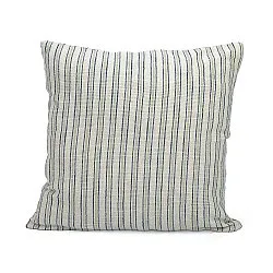 Povlak na polštář - Rumi stripe cotton cushion cover (krémová/tmavomodrá/světle zelená)