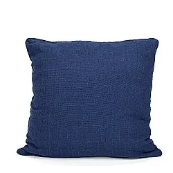 Povlak na polštář - Veya cotton cushion cover (námořnická modř)