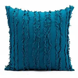 Povlak na polštář - Boho Linen 45 x 45 cm (Modrá)