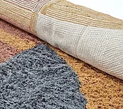 Kulatý koberec - Alpe Natural Cotton Shaggy (vícebarevná)