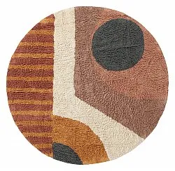 Kulatý koberec - Alpe Natural Cotton Shaggy (vícebarevná)