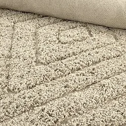 Shaggy koberce - Amberley Natural Cotton Shaggy (béžový)