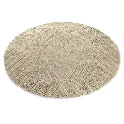 Kulatý koberec - Amberley Natural Cotton Shaggy (béžový)