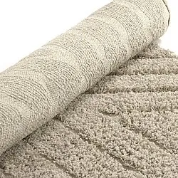 Kulatý koberec - Amberley Natural Cotton Shaggy (béžový)