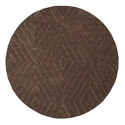 Kulatý koberec - Amberley Natural Cotton Shaggy (hnědý)