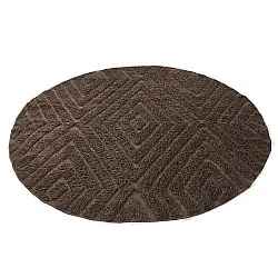 Kulatý koberec - Amberley Natural Cotton Shaggy (hnědý)