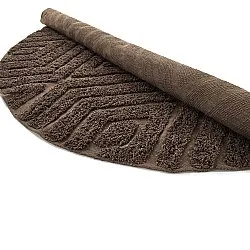 Kulatý koberec - Amberley Natural Cotton Shaggy (hnědý)