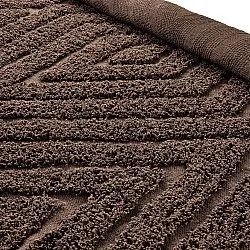 Kulatý koberec - Amberley Natural Cotton Shaggy (hnědý)