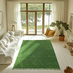 Shaggy koberce - Amberley Natural Cotton Shaggy (zelený)