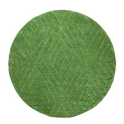 Kulatý koberec - Amberley Natural Cotton Shaggy (zelený)