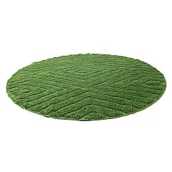 Kulatý koberec - Amberley Natural Cotton Shaggy (zelený)