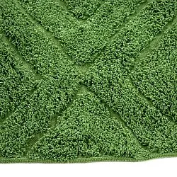 Kulatý koberec - Amberley Natural Cotton Shaggy (zelený)