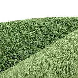 Kulatý koberec - Amberley Natural Cotton Shaggy (zelený)