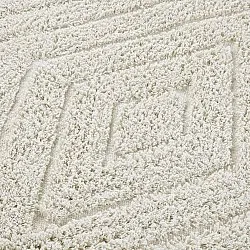 Kulatý koberec - Amberley Natural Cotton Shaggy (špinavě bílá)