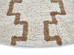 Kulatý koberec - Arlon Natural Cotton Shaggy (béžová)