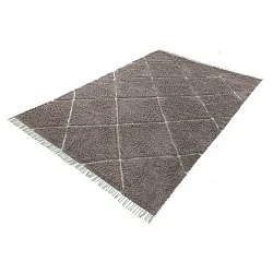 Shaggy koberce - Bellevue Natural Cotton Shaggy (taupe/zelená)