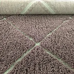 Shaggy koberce - Bellevue Natural Cotton Shaggy (taupe/zelená)