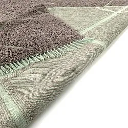 Shaggy koberce - Bellevue Natural Cotton Shaggy (taupe/zelená)