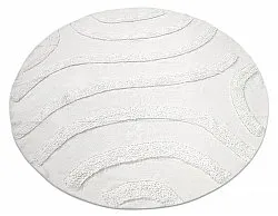 Kulatý koberec - Bonnie Natural Cotton Shaggy (offwhite)