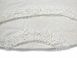 Kulatý koberec - Bonnie Natural Cotton Shaggy (offwhite)