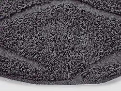 Kulatý koberec - Brynn Natural Cotton Shaggy (černá)