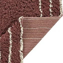 Shaggy koberce - Cataya Natural Cotton Shaggy (hnědá/béžová)