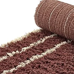 Shaggy koberce - Cataya Natural Cotton Shaggy (hnědá/béžová)